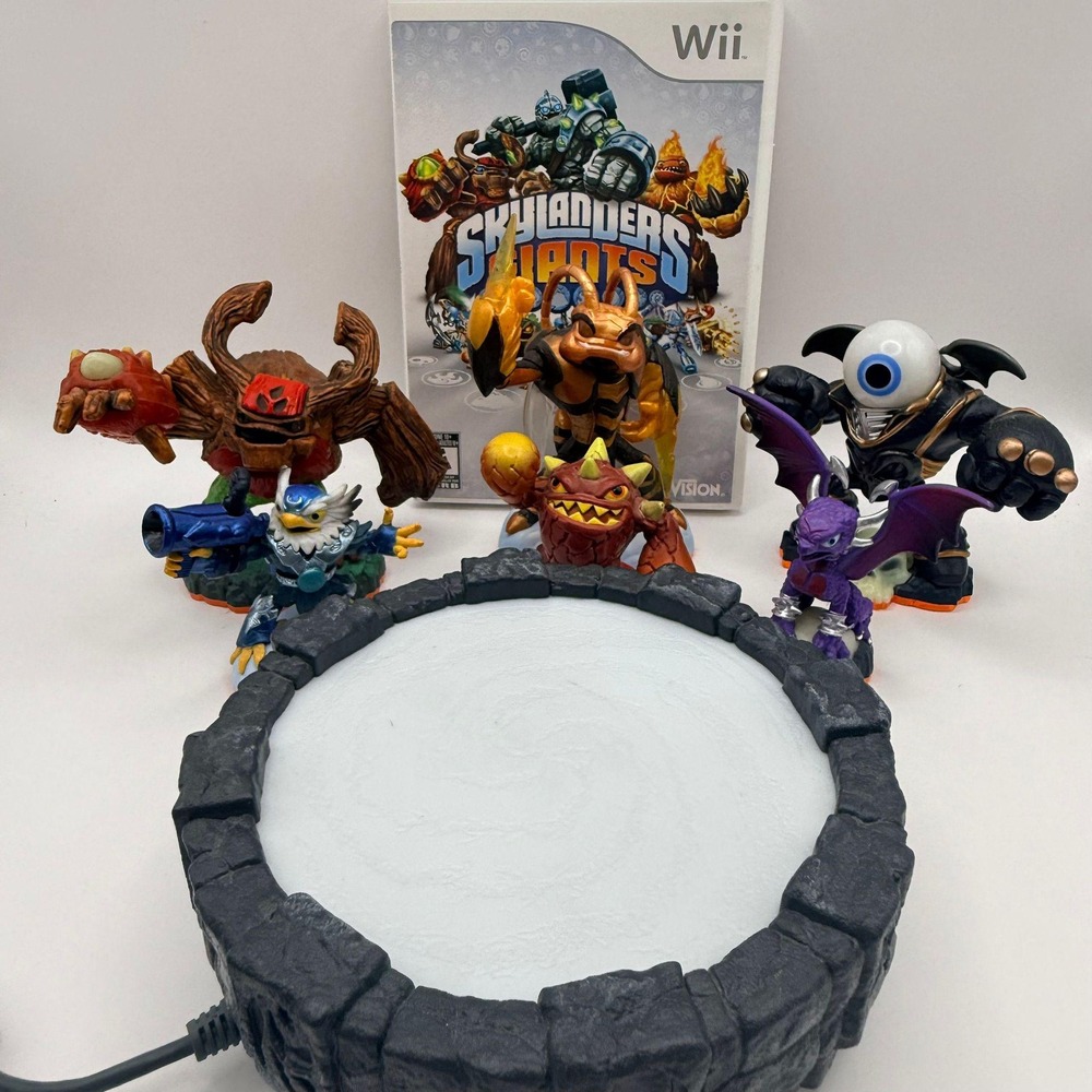 Skylanders Giants Nintendo Wii Starter Pack Portal 6 Figures Tree Rex Eye-Brawl